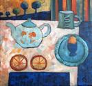 Joan Willingham - Boiled egg and teapot
